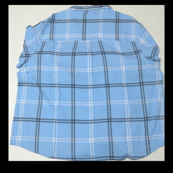 NEW! Women's Plaid Flannel 2pc Pajama Set, Blue - Wondershop Holiday - Picture 7 of 16